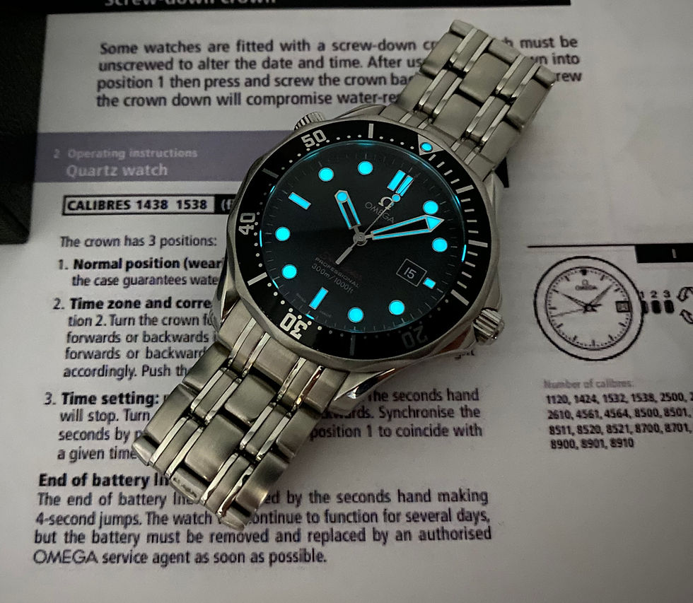 Thumbnail: Omega Seamaster Quartz Black 41mm 212.30.41.61.01.001 lume