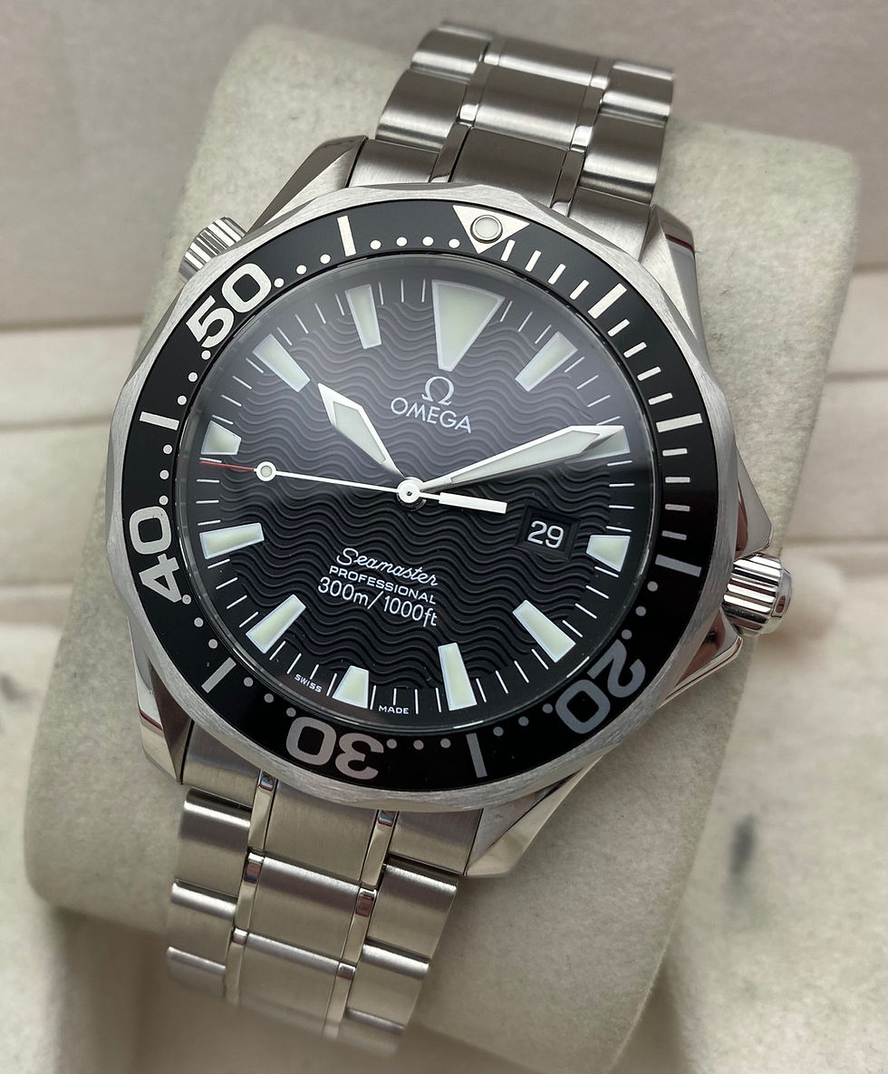Thumbnail: Omega Seamaster Gents Watch Black Quartz 41mm 2264.50.00