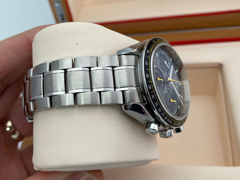 Thumbnail: *Boxed/Papers* Omega Speedmaster Racing Grey/Yellow 40mm 326.30.40.50.06.001