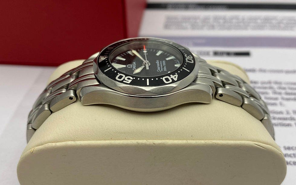 Thumbnail: Omega Seamaster Ladies Quartz Watch Black Dial & Bezel 29mm 2282.50.00