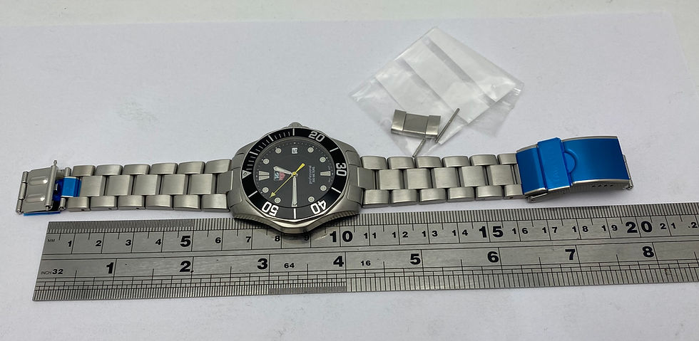Thumbnail: *New Clasp* Tag Heuer Aquaracer Gents Watch Black Quartz WAB1110 39mm