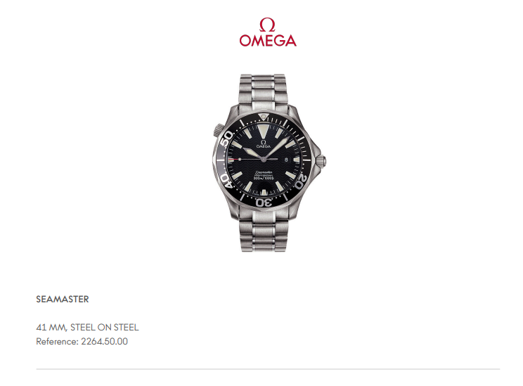 Thumbnail: Omega Seamaster Gents Watch Black Quartz 41mm 2264.50.00