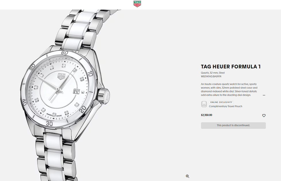 Thumbnail: Tag Heuer Formula 1 Ladies Diamond Watch 32mm WBJ141AD White Ceramic