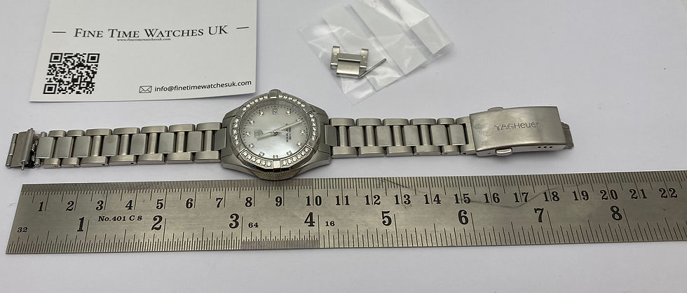 Thumbnail: Tag Heuer Aquaracer Diamond Watch White 32mm WAY1314.BA0915