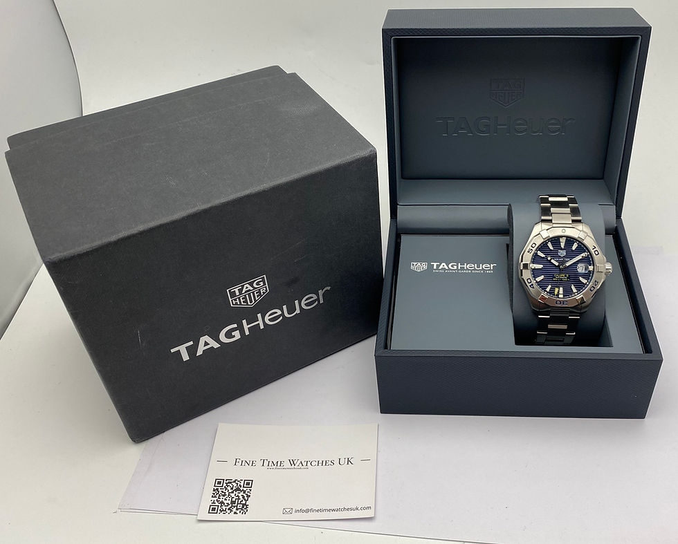 Thumbnail: Tag Heuer Aquaracer Calibre 5 Watch Blue 43mm WAY2012.BA0927