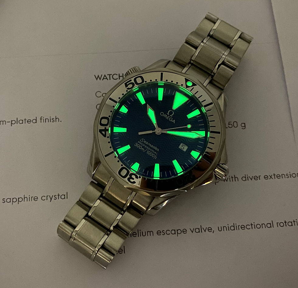 Thumbnail: Omega Seamaster Gents Watch Blue Dial Quartz 41mm 2565.80.00