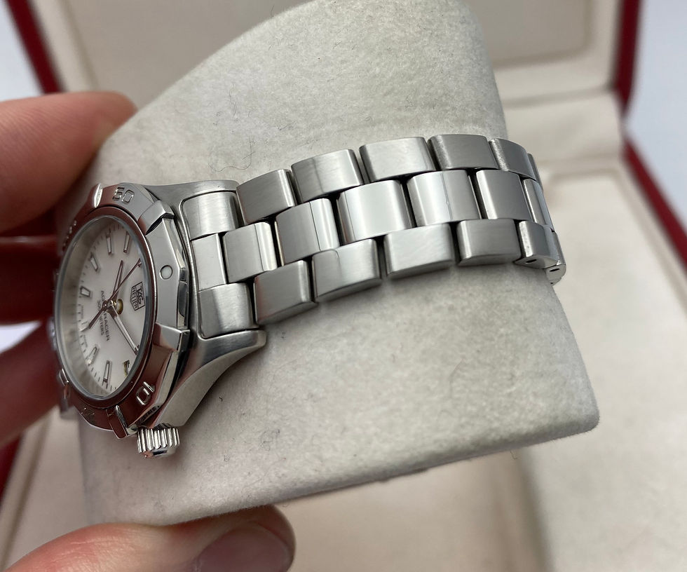 Thumbnail: *Box/Papers* Tag Heuer Aquaracer Ladies Watch White WAF1414.BA0823 27mm