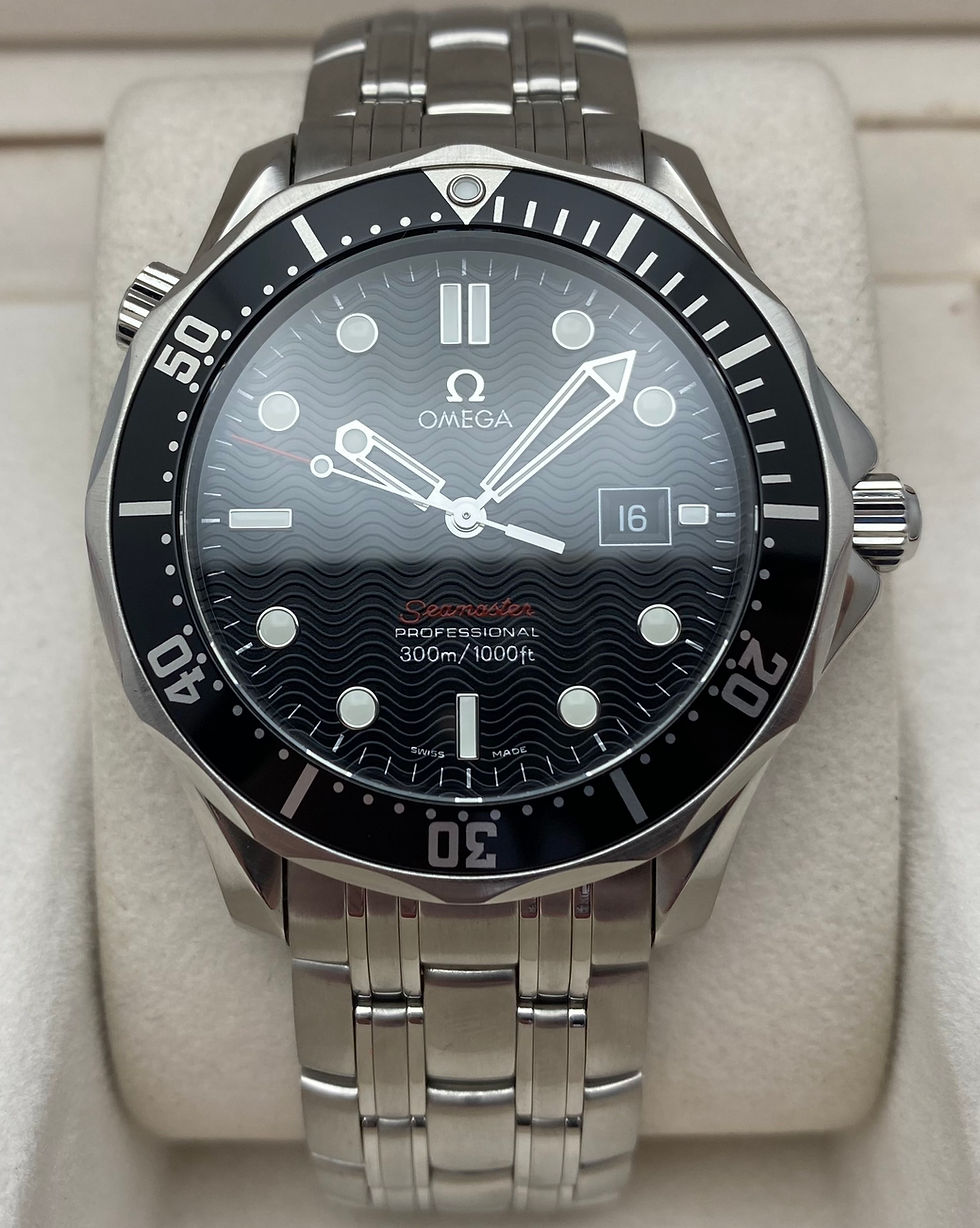 *Box/Papers* Omega Seamaster Quartz Watch Gents Black 41mm 212.30.41.61.01.001