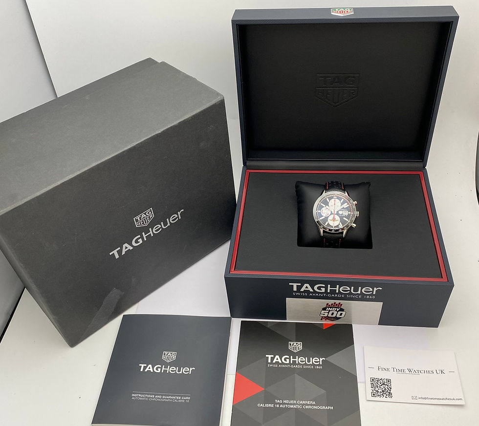 Thumbnail: Tag Heuer Carrera Chronograph Calibre 16 Indy 500 Watch 41mm CV201AS