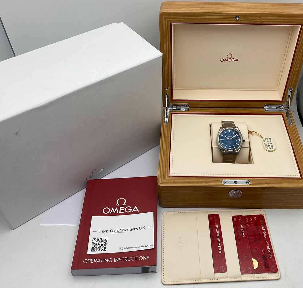 Thumbnail: *Box/Papers* Omega Railmaster Gents Watch 40mm Blue Steel 220.10.40.20.03.001