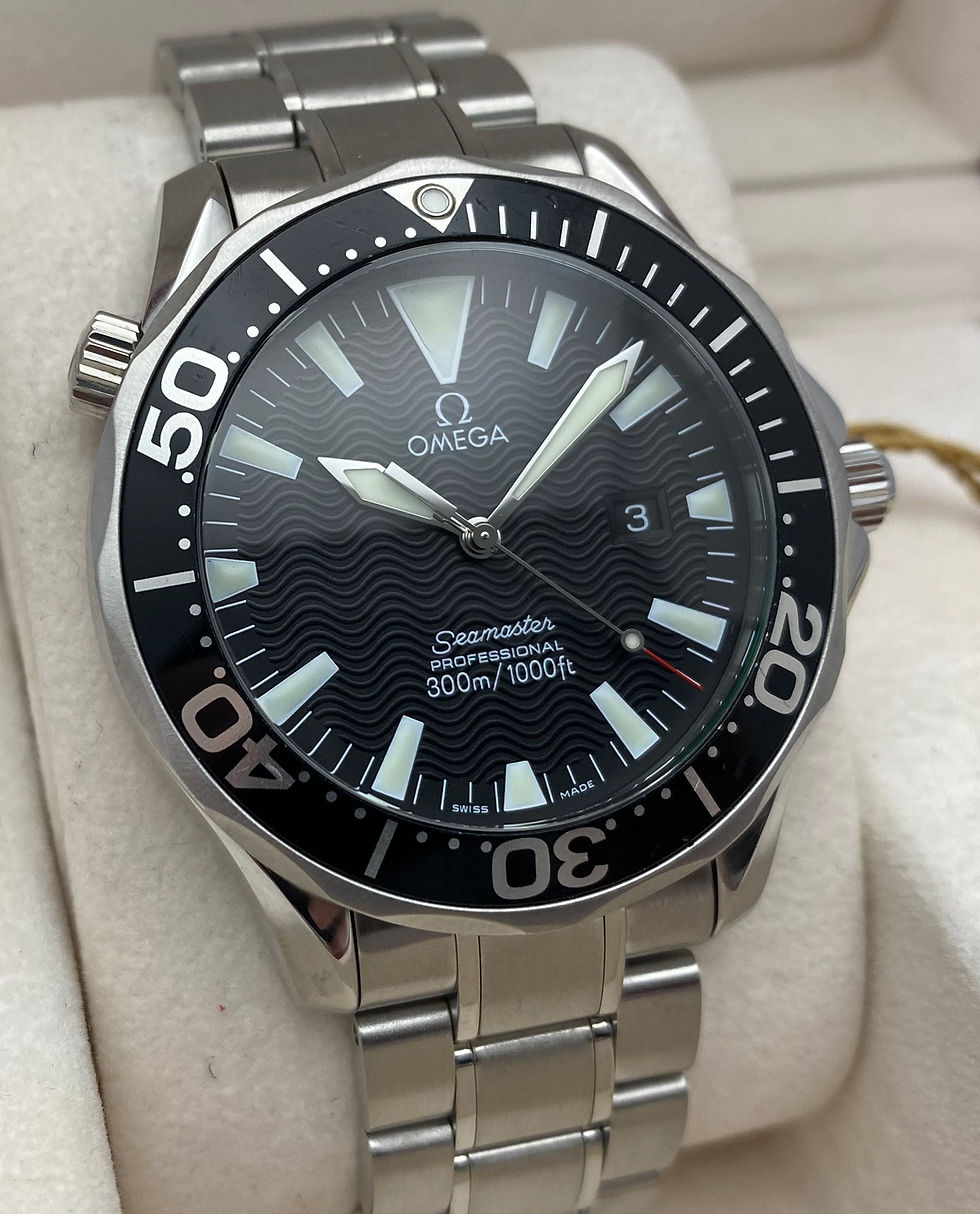 Omega Seamaster Gents Watch Black Quartz 41mm 2264.50.00