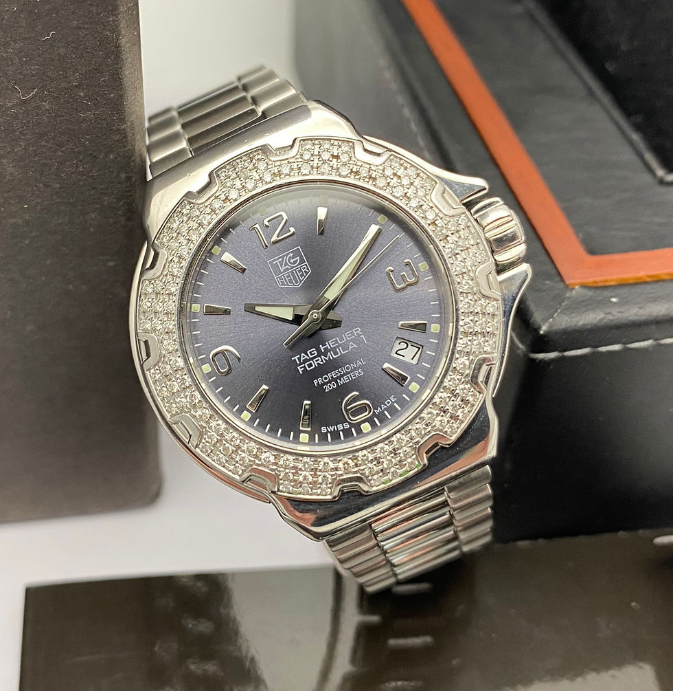Thumbnail: Tag Heuer Formula 1 Ladies Sparking Diamond 37mm Grey WAC1218