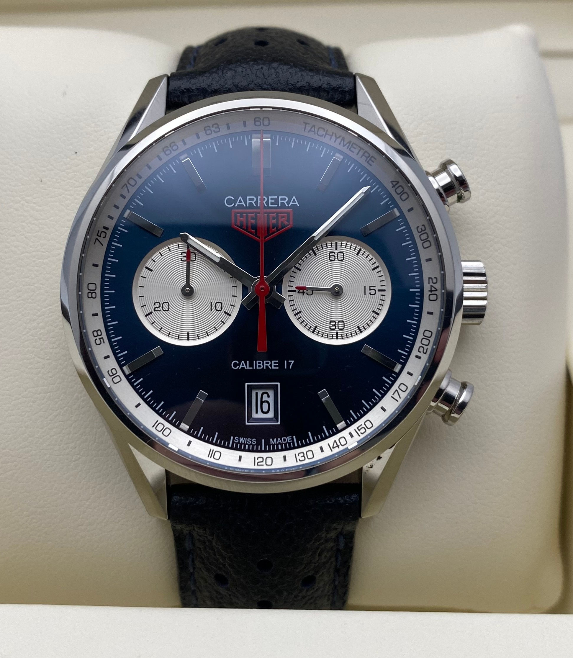 Tag Heuer Carrera Calibre 17 Chronograph Blue 41mm CV211A