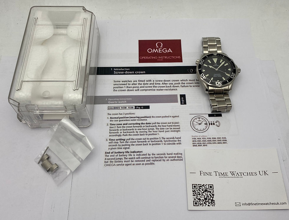 Thumbnail: Omega Seamaster Gents Watch Black Quartz 41mm 2264.50.00