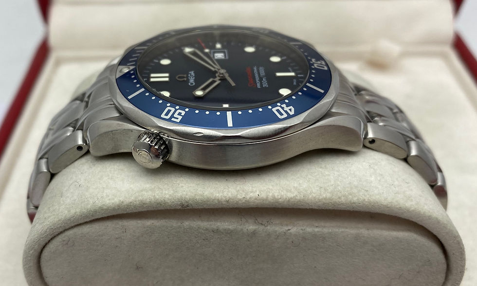 Thumbnail: Omega Seamaster Gents Quartz Watch Blue Wave Dial 41mm Bond 2221.80.00