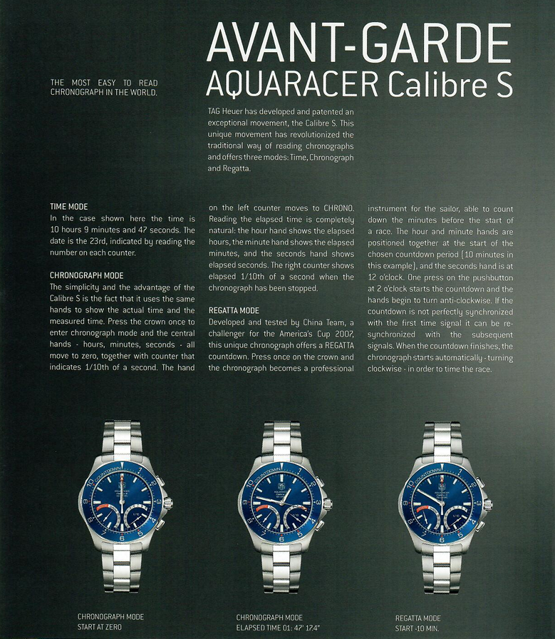 Thumbnail: Tag Heuer Aquaracer Calibre S CAF7010