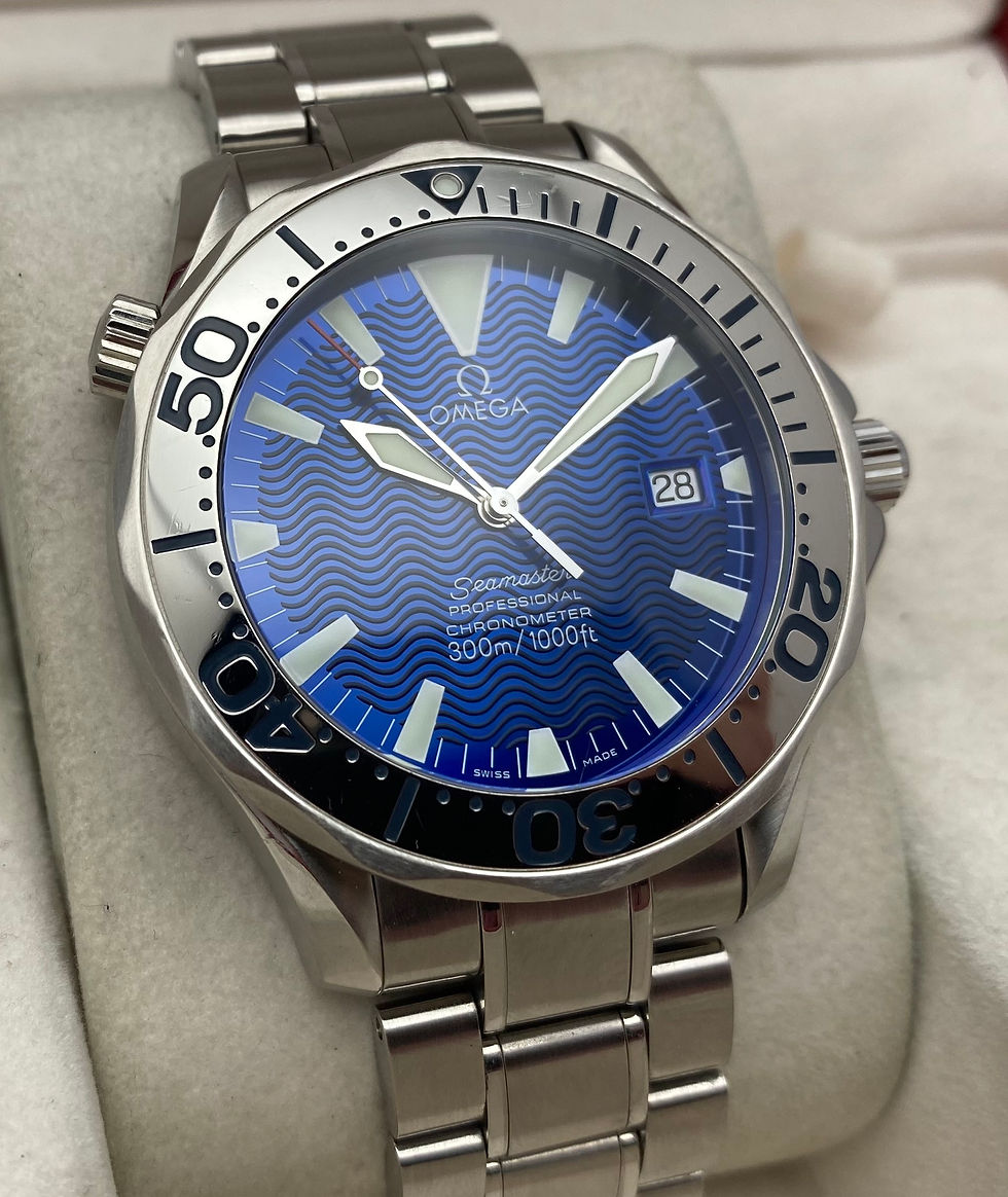 Thumbnail: Omega Seamaster Gents Watch Blue Automatic 41mm 2255.80.00