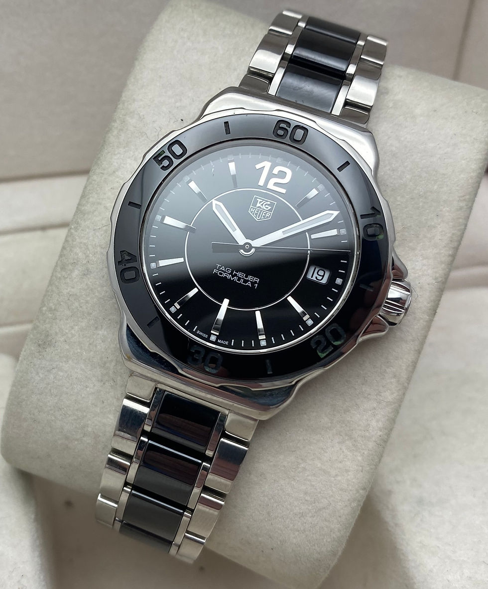 Thumbnail: Tag Heuer Formula 1 Ceramic Ladies Watch Black WAH1210 37mm