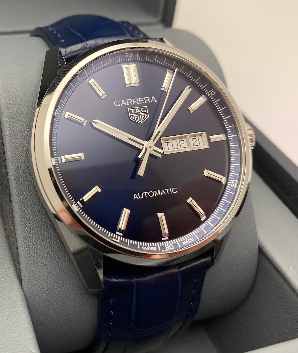 Tag Heuer Carrera Calibre 5 Day Date Watch Blue 41mm WBN2012
