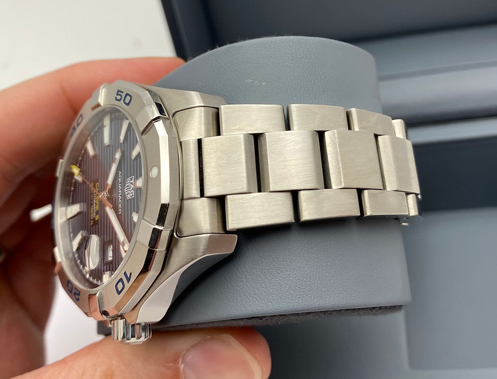 Thumbnail: Tag Heuer Aquaracer Calibre 5 Watch Blue 43mm WAY2012.BA0927