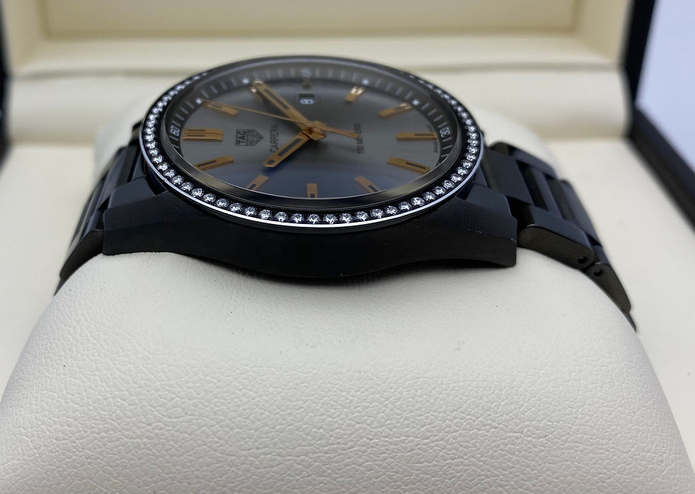 Thumbnail: Tag Heuer Carrera Diamond Black Quartz WAR1115 39mm