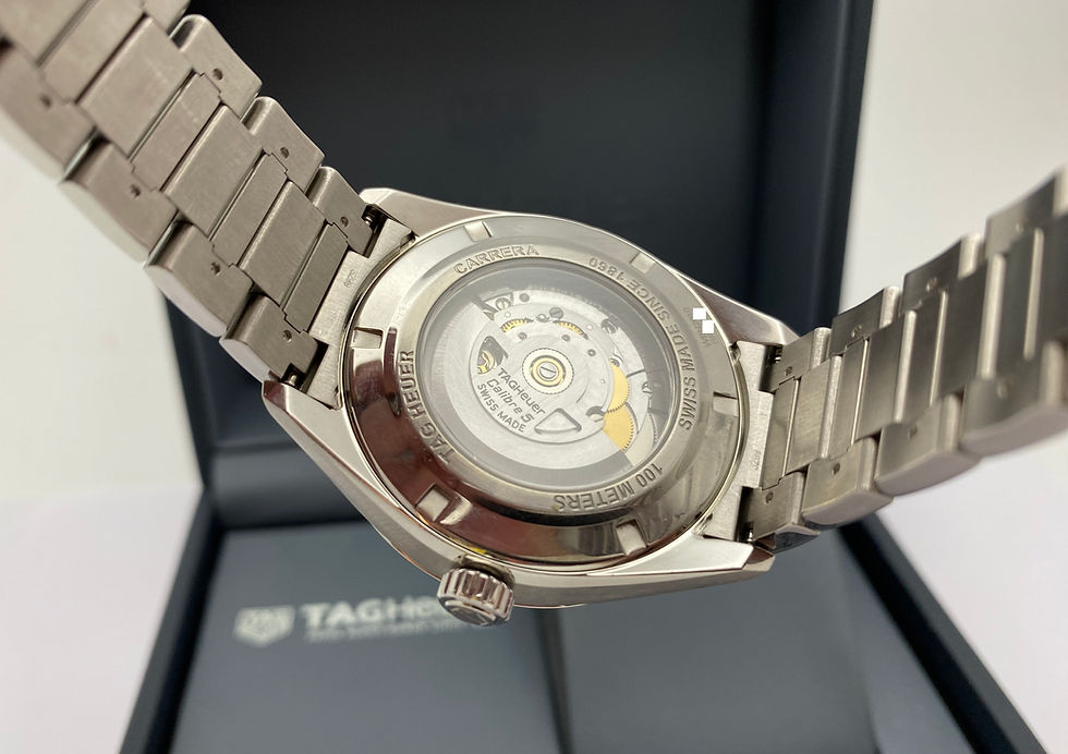 Thumbnail: Tag Heuer Carrera Calibre 5 Day Date Watch Black 41mm WBN2010