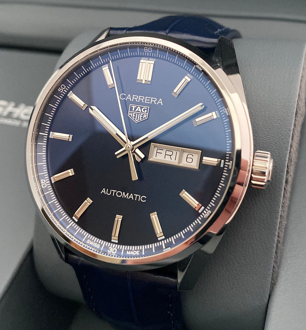 Tag Heuer Carrera Calibre 5 Day Date Watch Blue 41mm WBN2012