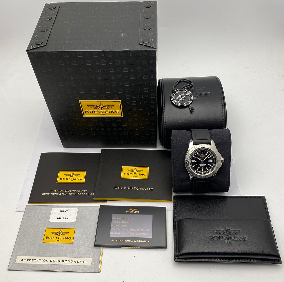Thumbnail: *Box/Papers* Breitling Colt Automatic Gents Watch Black Dial 44mm A17388
