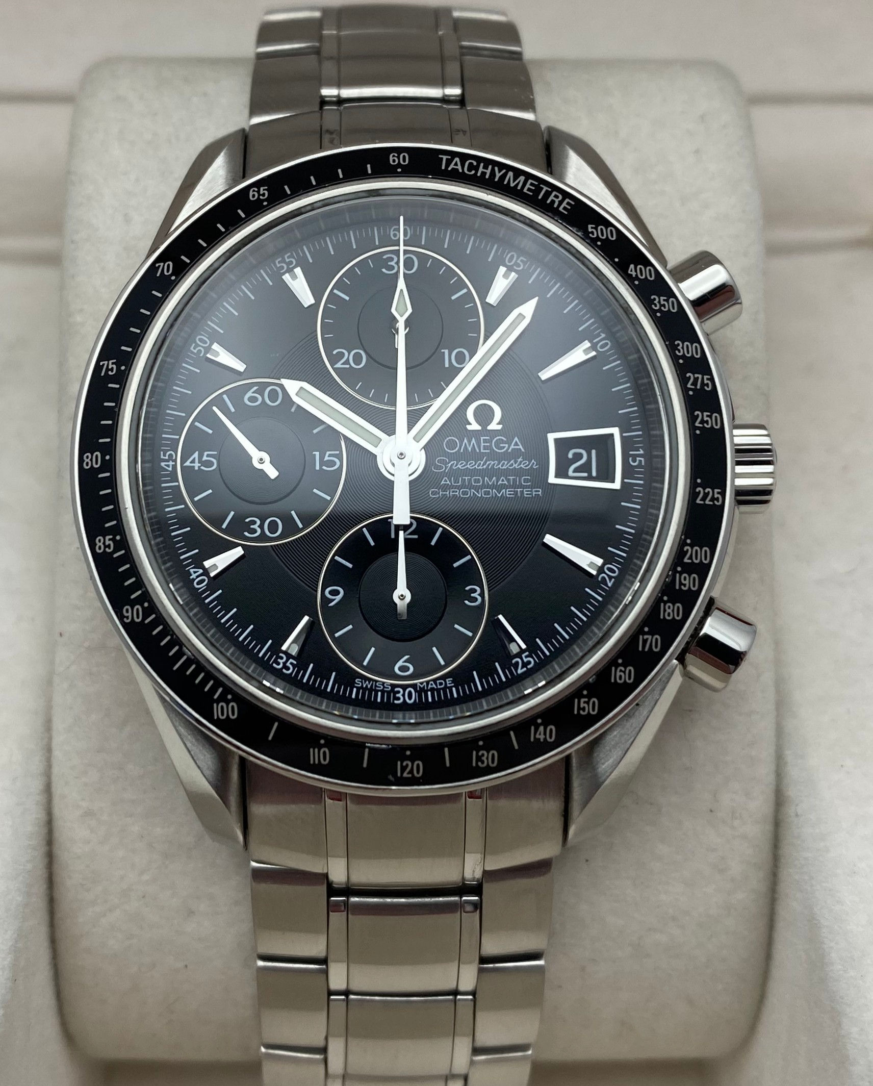 Omega Speedmaster Chronograph Watch 40mm Black 3210.50.00