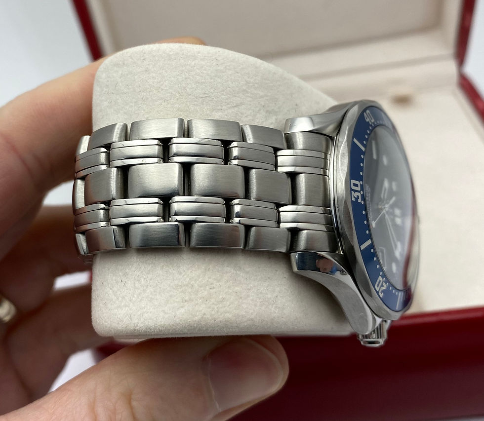 Thumbnail: *Box/Papers* Omega Seamaster Gents Bond Goldeneye Watch Blue Quartz 41mm 2541.80
