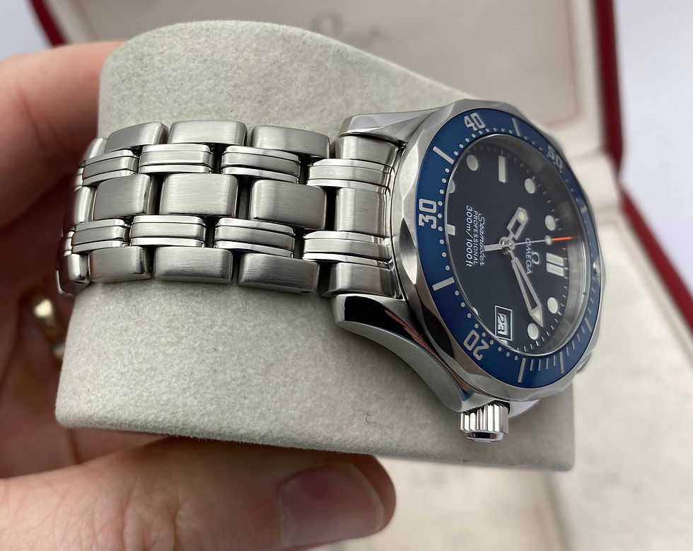 Thumbnail: Omega Seamaster Midsize Quartz Watch Blue 36mm 2561.80.00