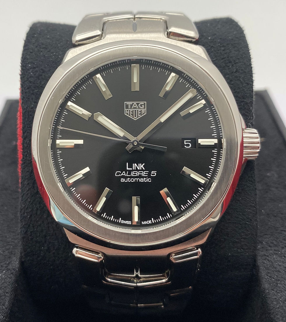 Tag Heuer Link Automatic Calibre 5 Gents Watch Black 41mm WBC2110