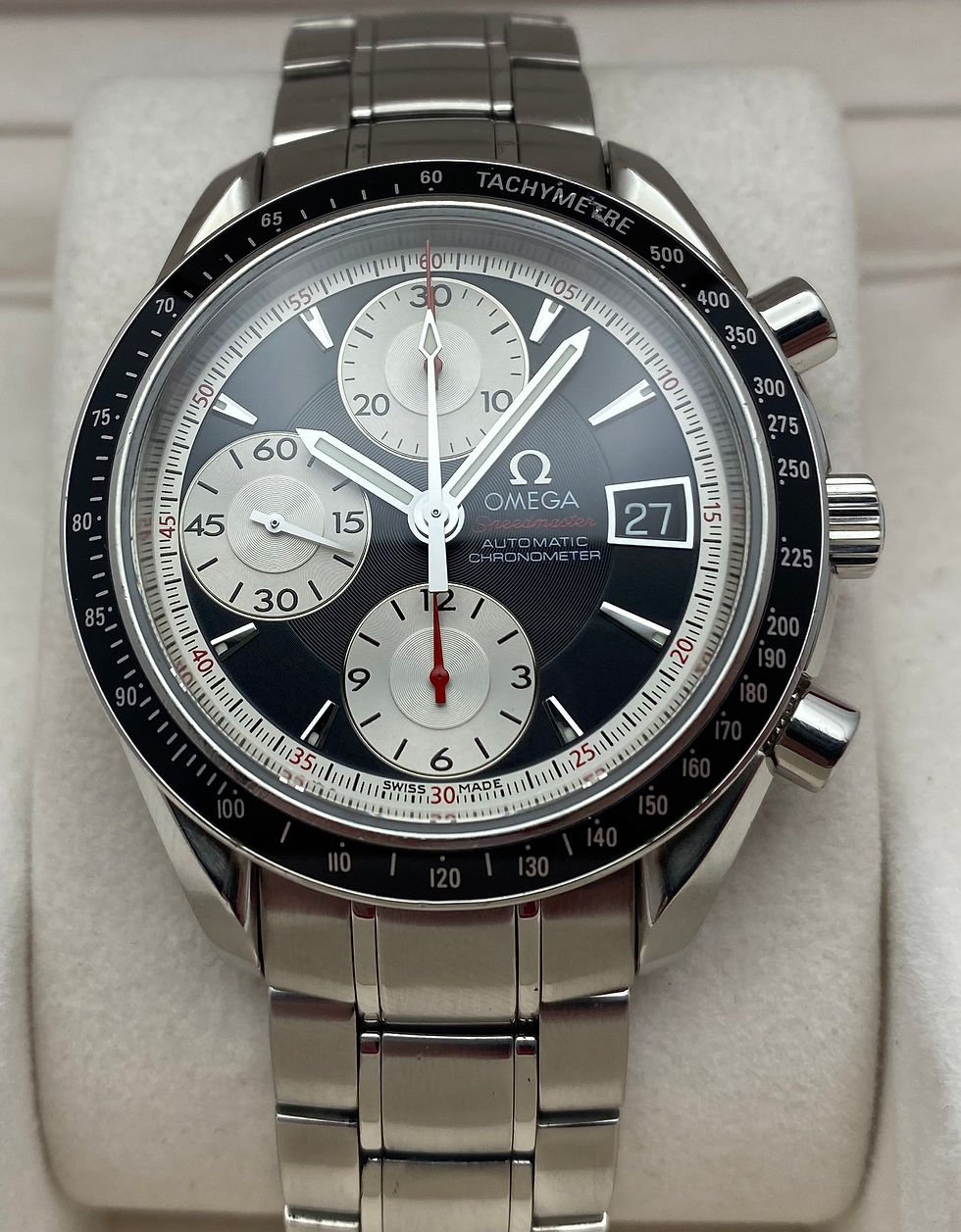 Omega Speedmaster Date Automatic Chronograph Black/White/Red 40mm 3210.51.00
