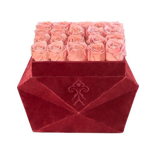 Thumbnail: Long lasting soft blush pink preserved roses handpicked for a premium floral gift arrangement