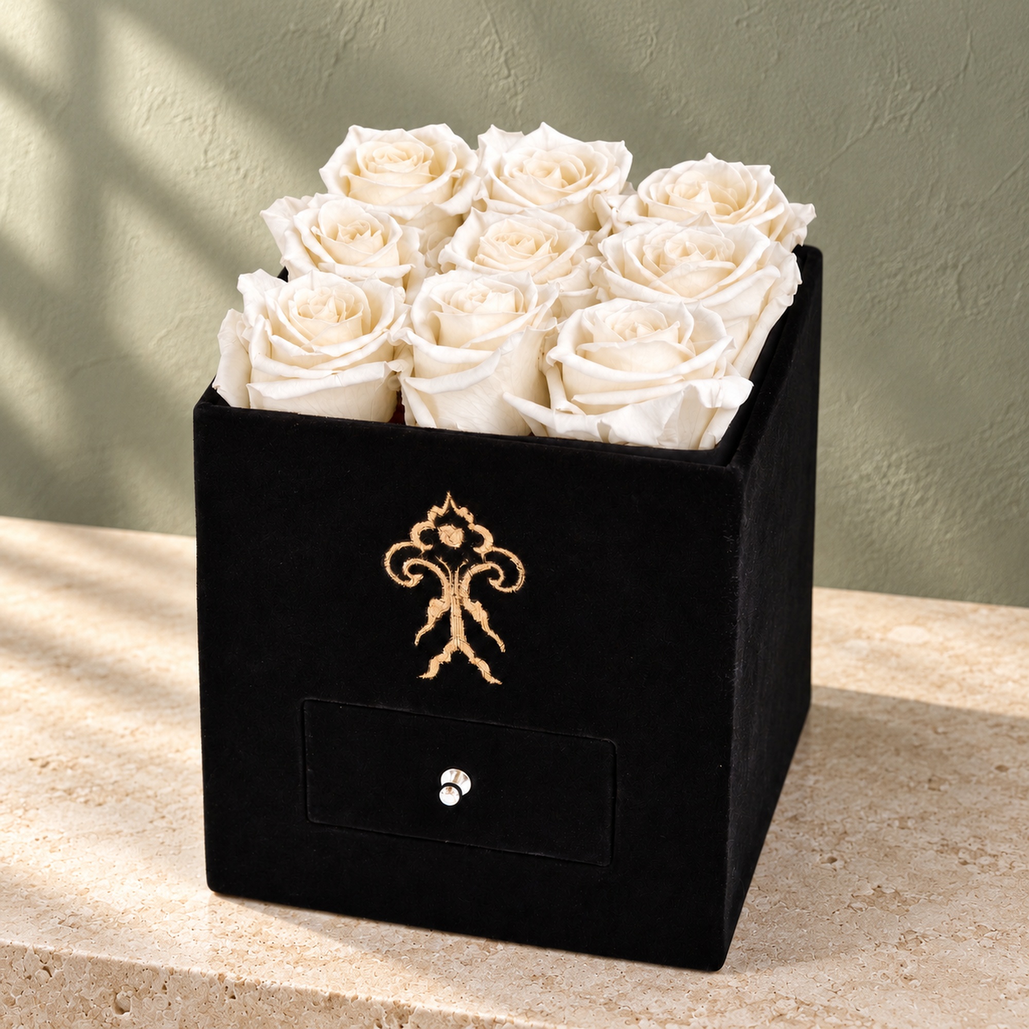 gs-2026-10-black-posh-9-roses-white-01-premium-roses-9-white-preserved-roses-black-posh-ve