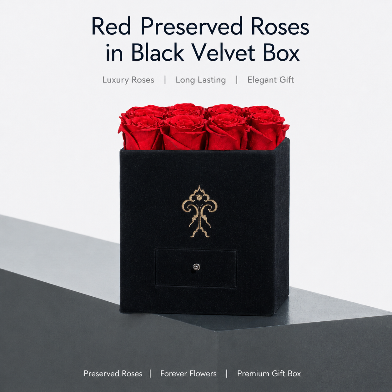 Black Posh 16 Roses