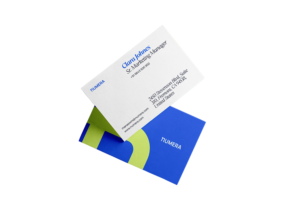 Numera Visiting Card Design
