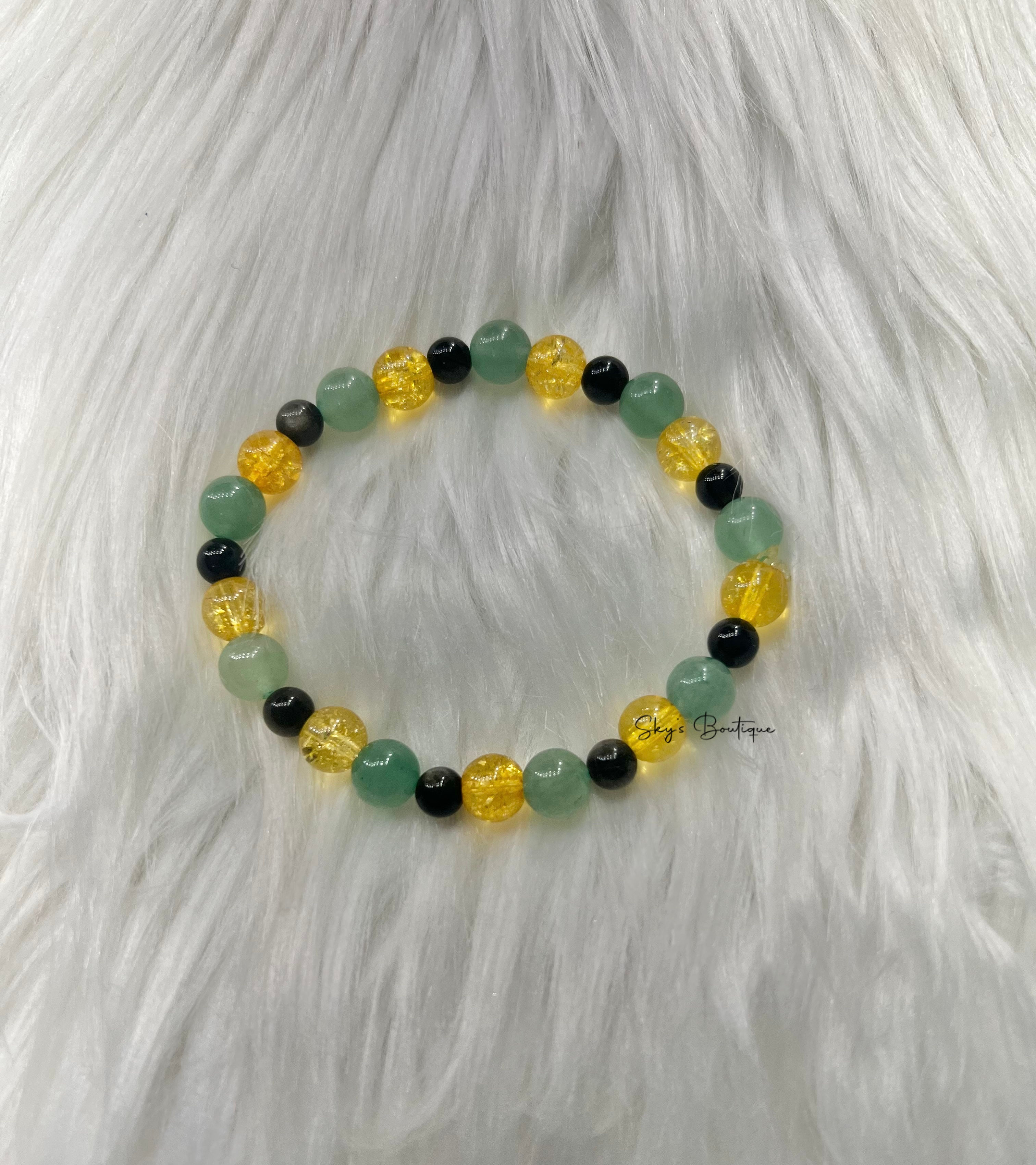 Manifesting Wealth & Abundance Crystal Bracelet