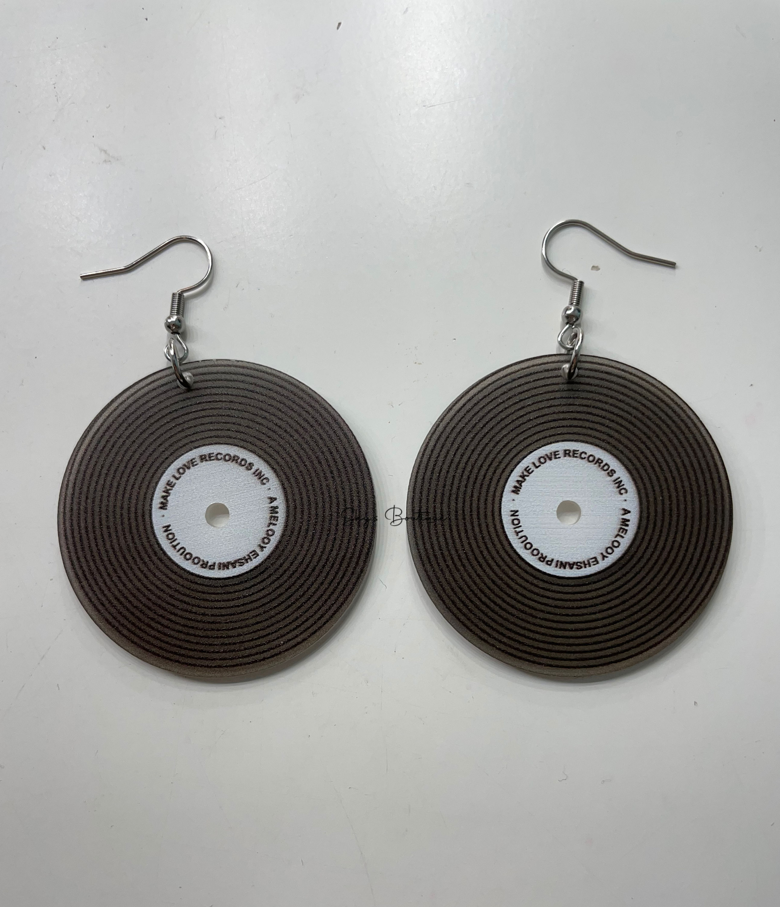 Vinyl Record Earrings