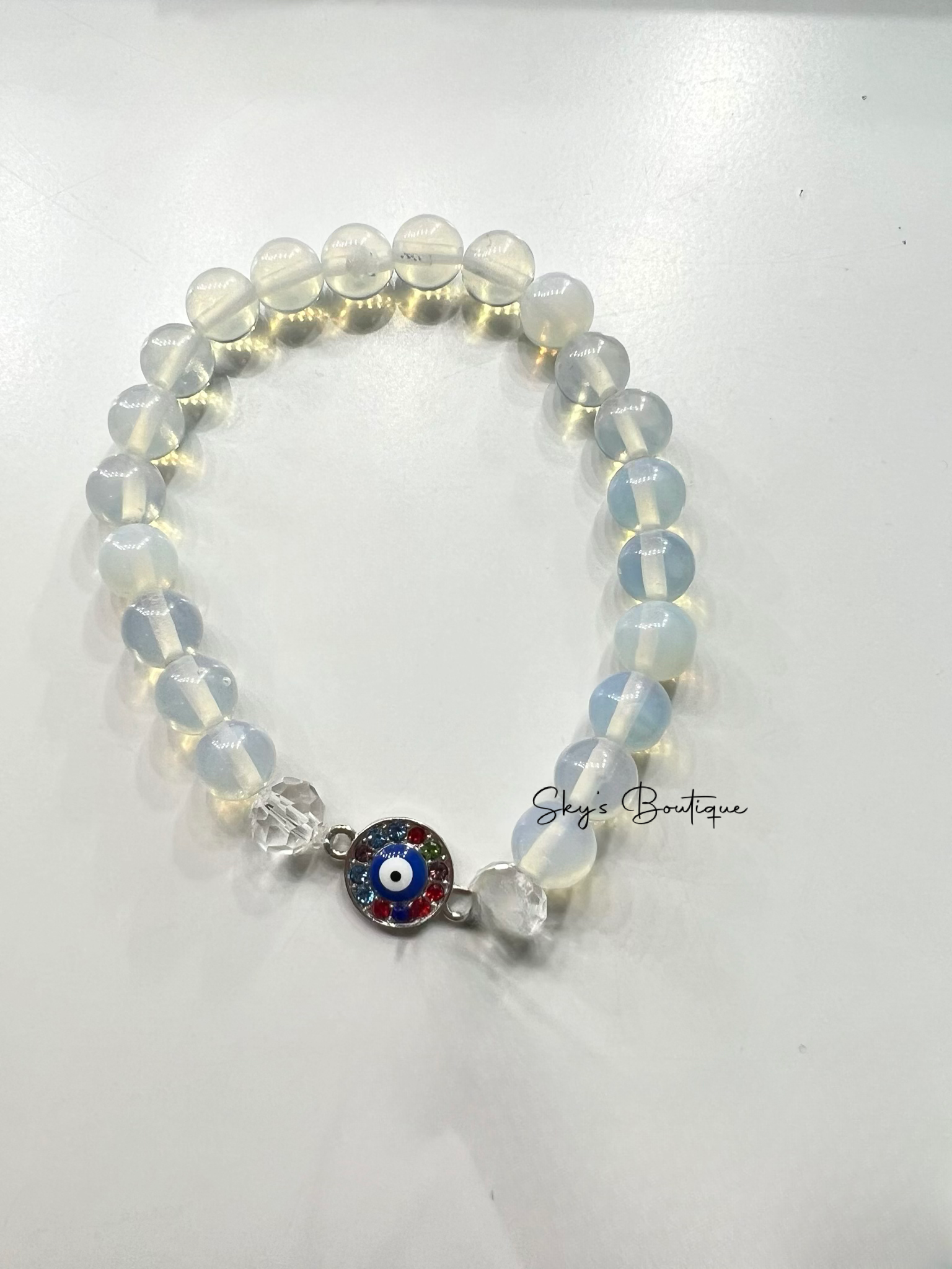 Opalite Mal de Ojo Bracelet