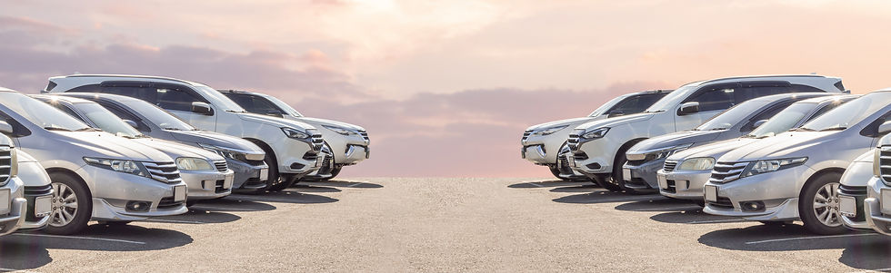 used cars in a row