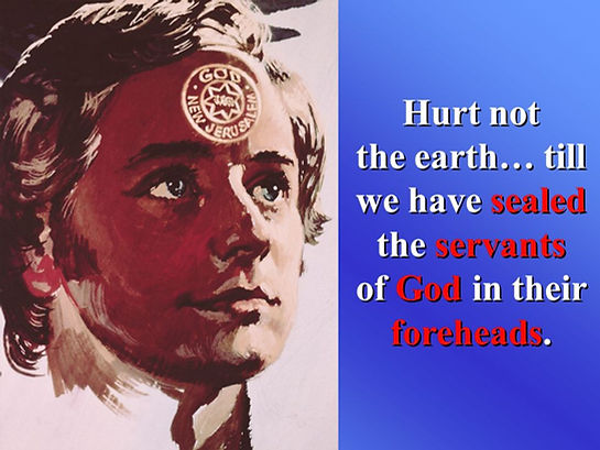 Symbolic seal on the servants of God