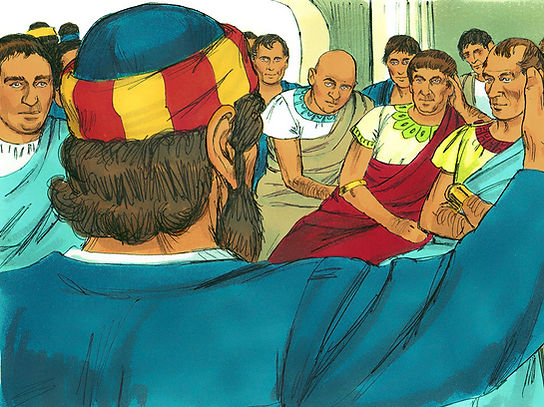 Peter Preaches to Cornelius