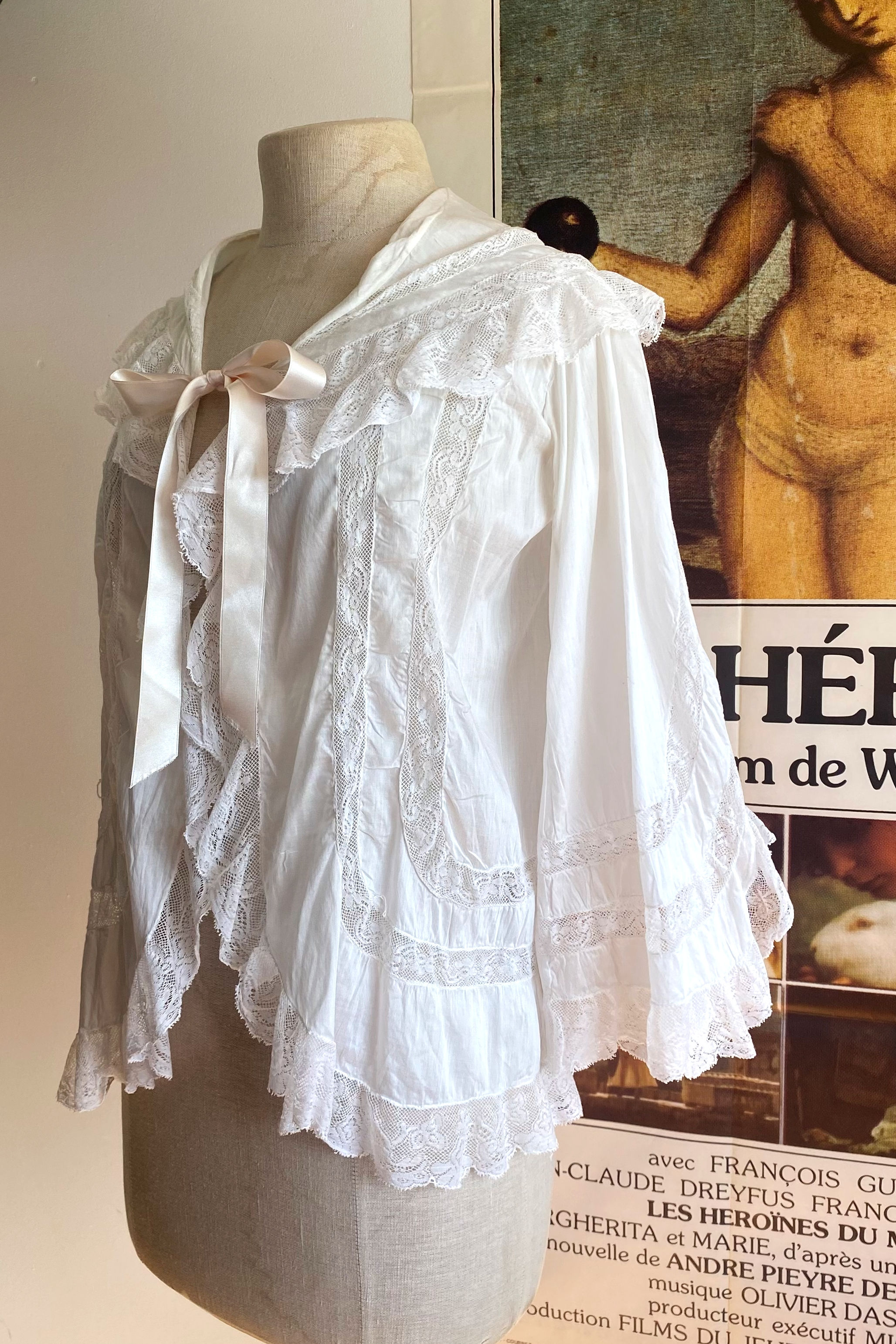 Matinée en batiste & dentelle Valenciennes - 1900s