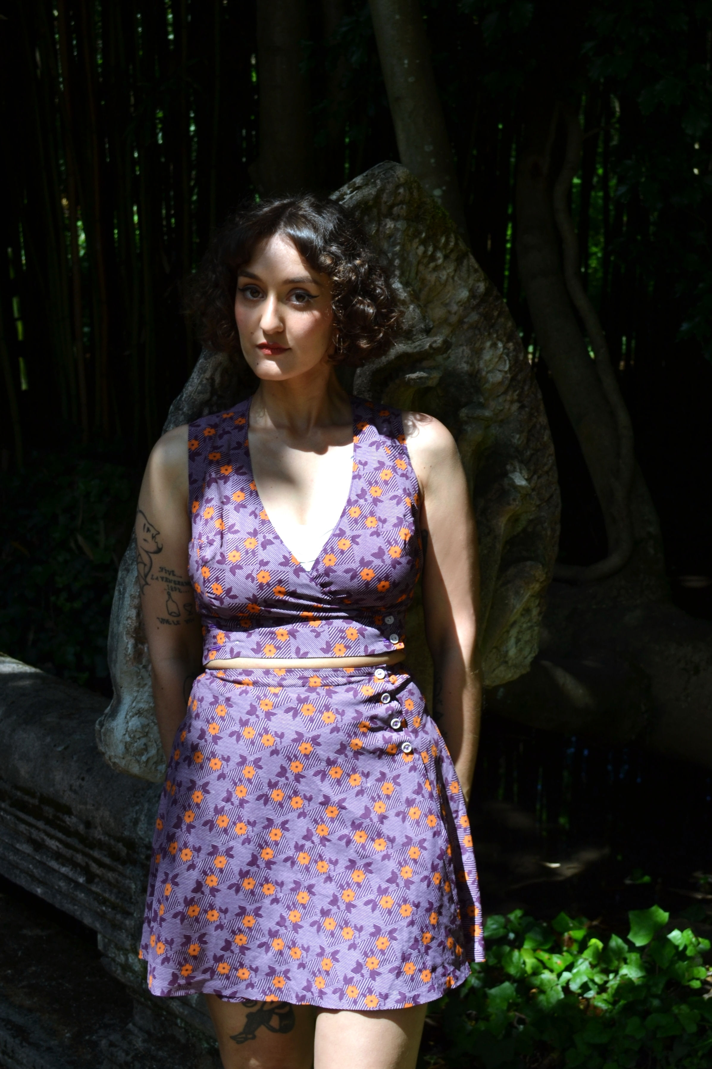 Ensemble fleuri - 1970s 