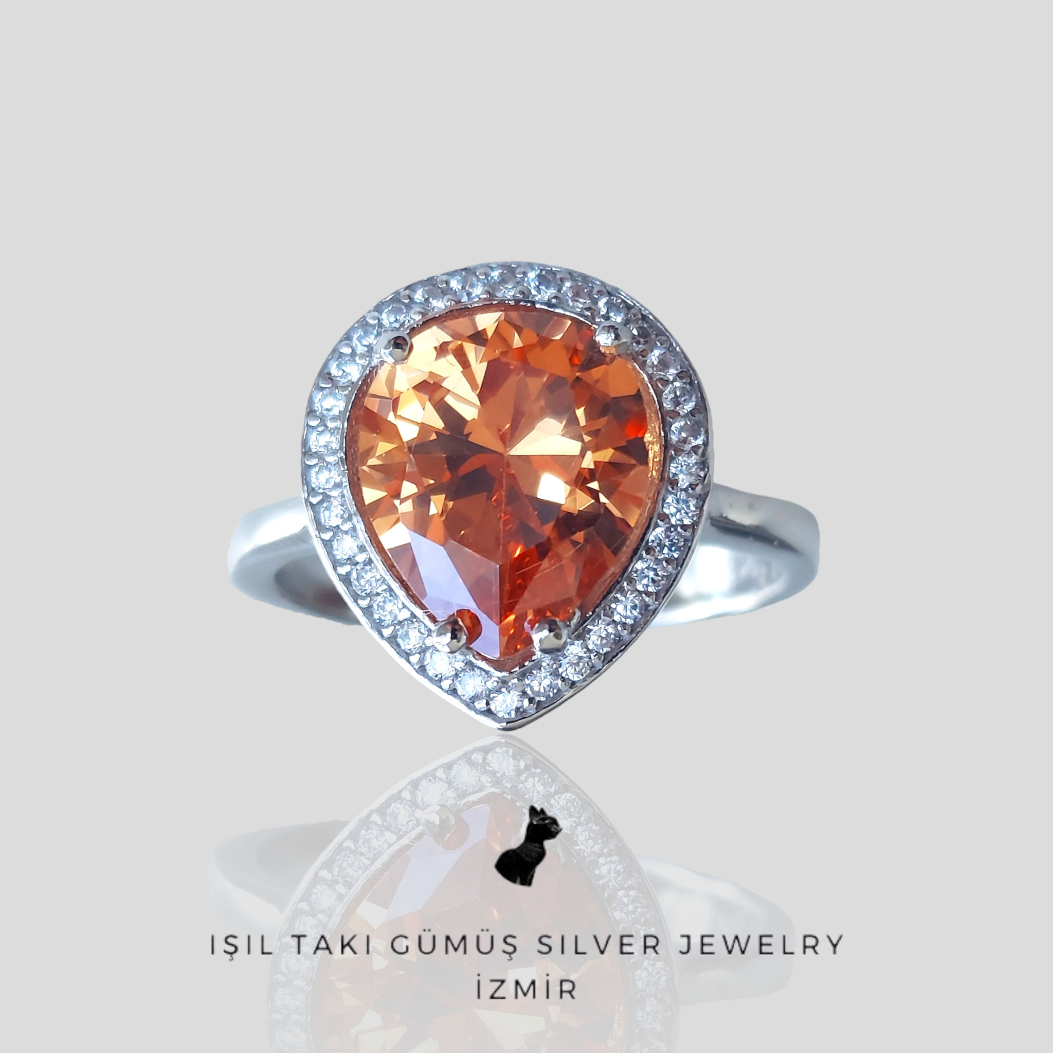 Ginger TearDrop Yüzük