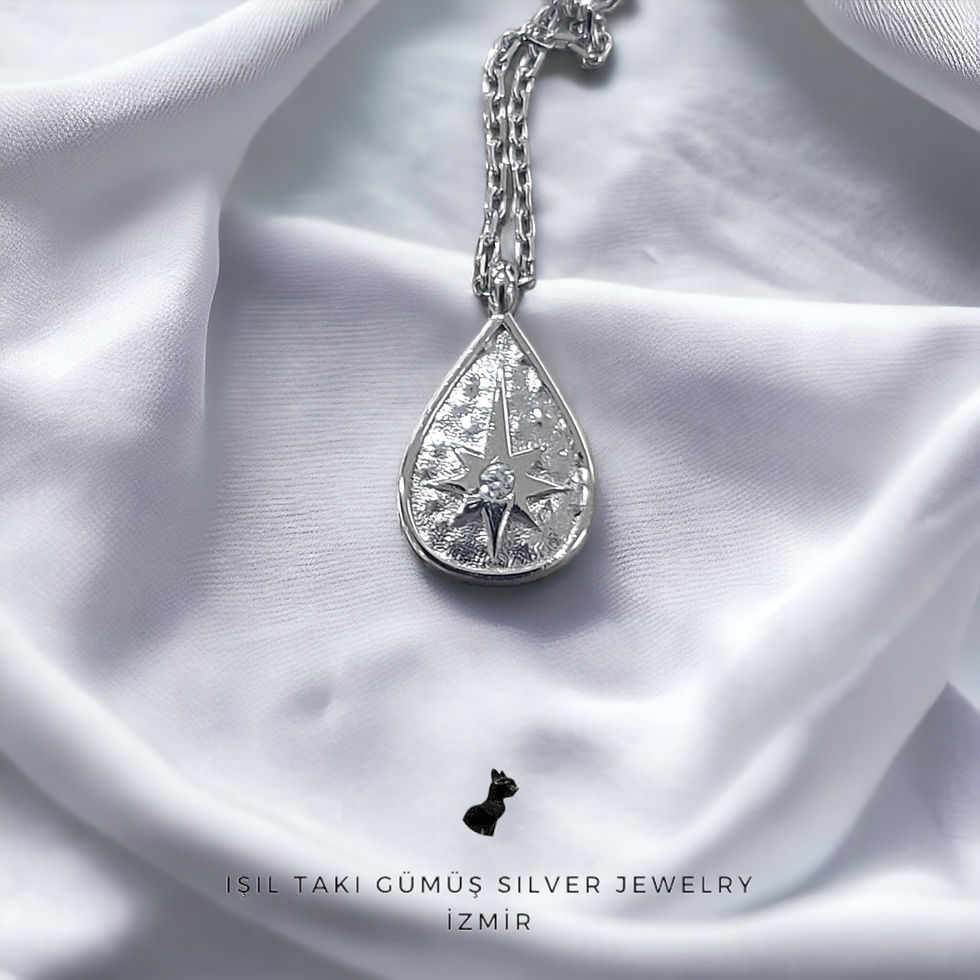 Küçük resim: TearDrop Star Kolye