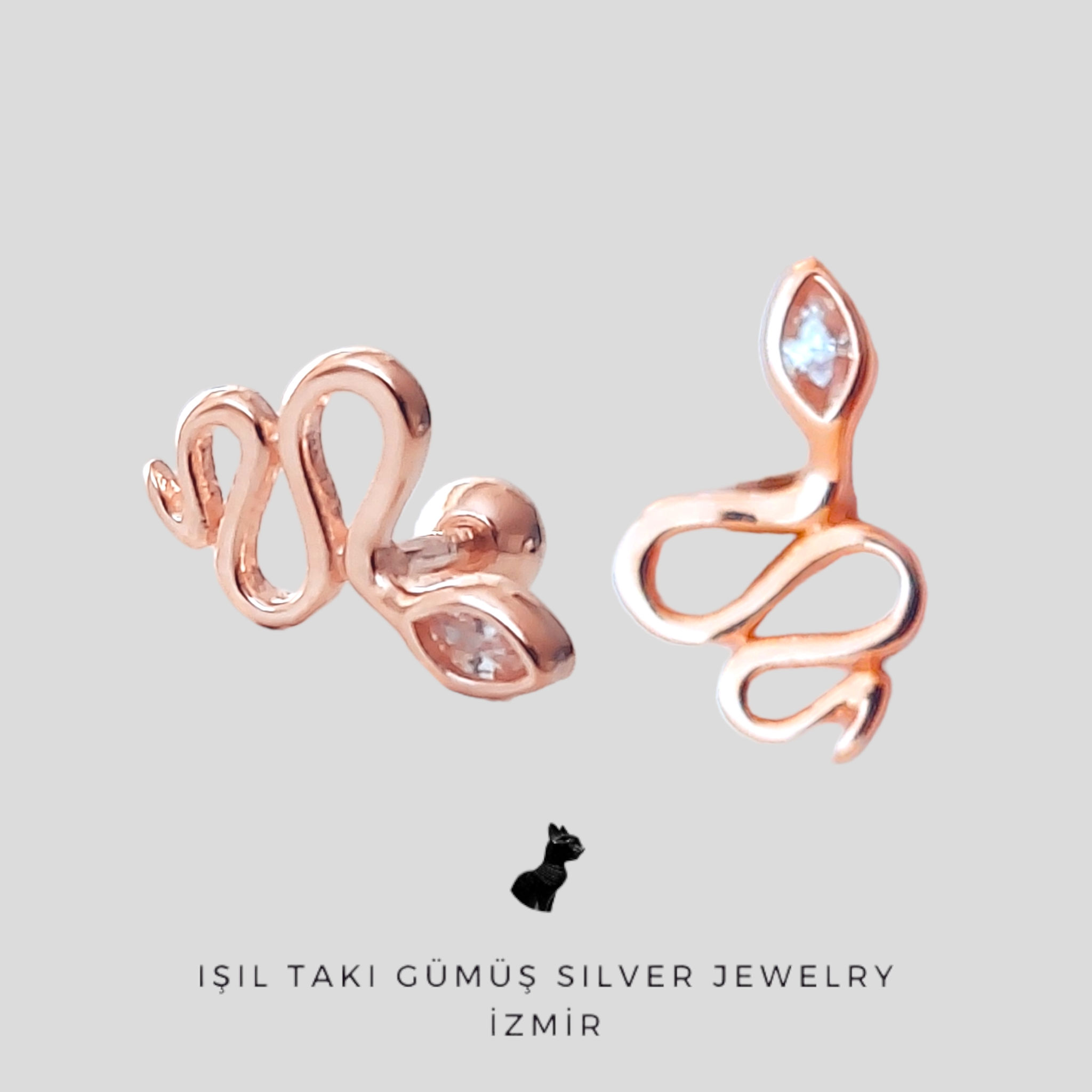 Rose Serpentine Piercing Küpe