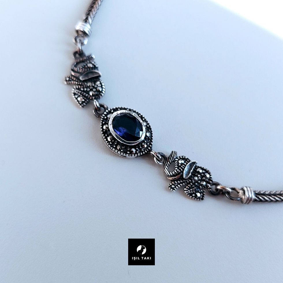 Küçük resim: Sapphireblue  Otantik Şans Bilekliği