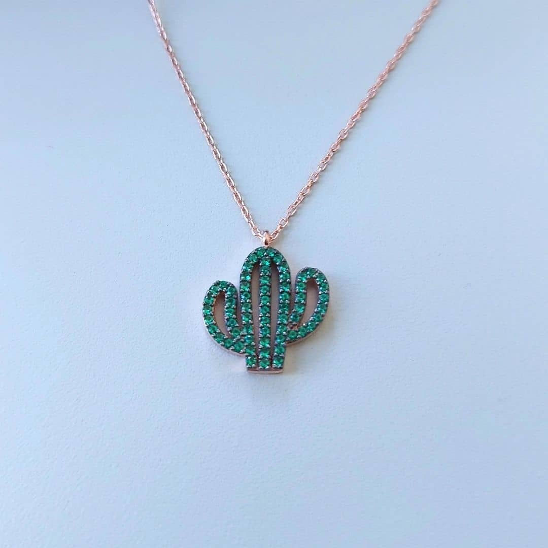 Mina Kaktüs Kolye